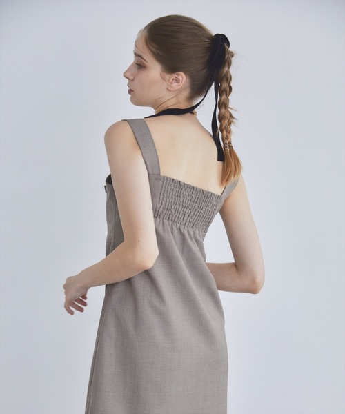 REDYAZEL（レディアゼル）の「リボンベアミニワンピース（ワンピース・レディース・ブラック/グレー・FREE）」の7枚目の写真