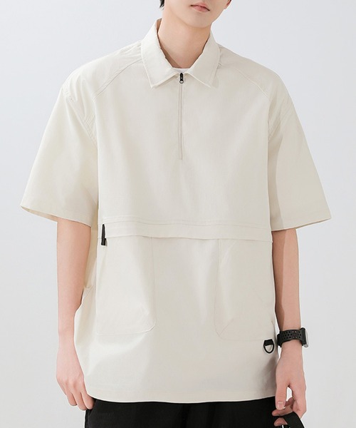 GENXDER(ノンジェンダー)の「【GENXDER】ワークアウトドアポロシャツ (SS)(ポロシャツ・メンズ・オフホワイト/ベージュ・LARGE/X-LARGE/XX-LARGE)」の5枚目の写真