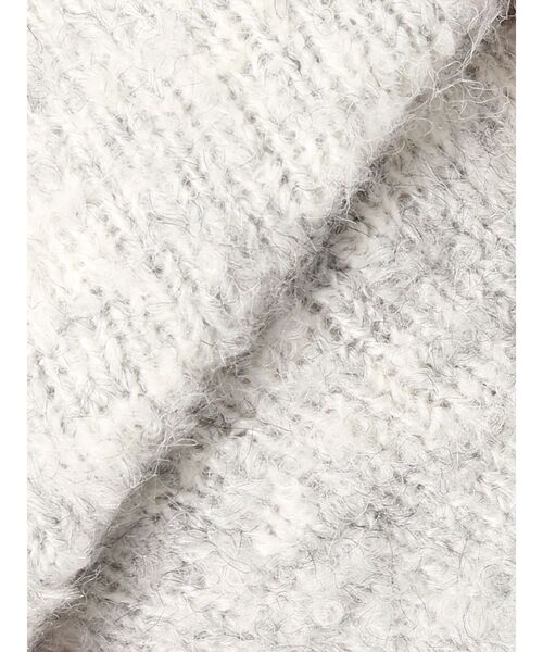 merry jenny（メリージェニー）の「ブークレリボンニットカーディガン（カーディガン/ボレロ・レディース・グレー/オフホワイト・FREE）」の10枚目の写真