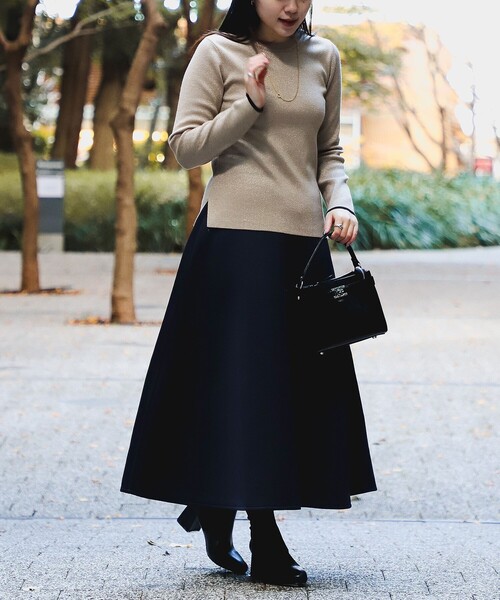 BEAMS HEART（ビームスハート）の「ダンボール フレアスカート（スカート・レディース・レッド系その他7/ネイビー・FREE）」の9枚目の写真