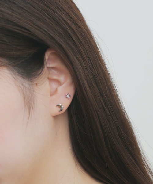 tone(トーン)の「【Peony/ピオニー】/ムーン モチーフ ピアスセット(ピアス(両耳用)・レディース・ゴールド/シルバー・FREE)」の4枚目の写真