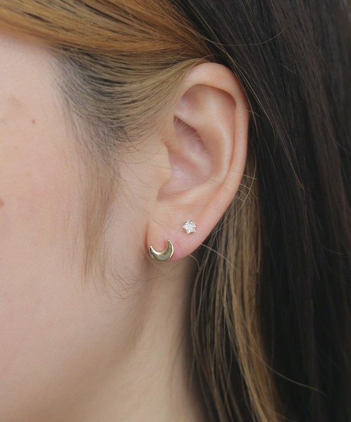 tone(トーン)の「【Peony/ピオニー】/ムーン モチーフ ピアスセット(ピアス(両耳用)・レディース・ゴールド/シルバー・FREE)」の6枚目の写真