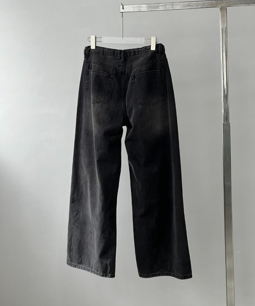 chuclla(チュクラ)の「ワイドレッグ イージー ブラックデニム chw24a023(デニムパンツ・レディース・ブラック・L/M/S)」の12枚目の写真