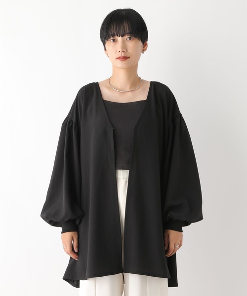 LEPSIM（レプシィム）の「袖ボリューム羽織りチュニック　131453（チュニック・レディース・ブラウン/ブラック・FREE）」の16枚目の写真