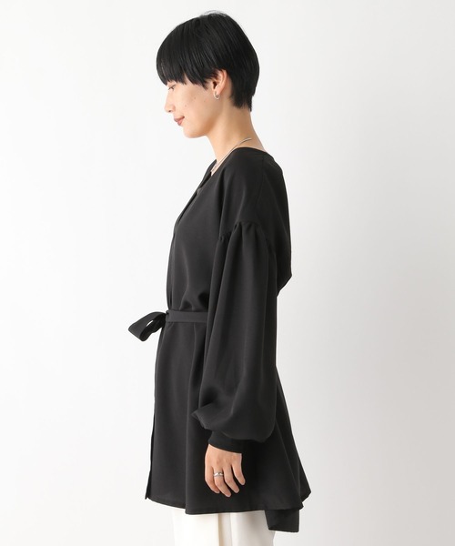 LEPSIM（レプシィム）の「袖ボリューム羽織りチュニック　131453（チュニック・レディース・ブラウン/ブラック・FREE）」の14枚目の写真