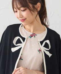 大きいサイズ 新品 Rose Tiara ローズティアラ ネコ ビジュー ニット ねこバッグ（82186402） | Rose Tiara (Women/大きいサイズ