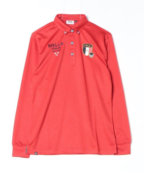 FILA（フィラ）の「フィラ FILA ゴルフ 長袖シャツ（シャツ/ブラウス・メンズ・ネイビー/レッド/ホワイト・4L/S/M/L/LL/3L）」の3枚目の写真