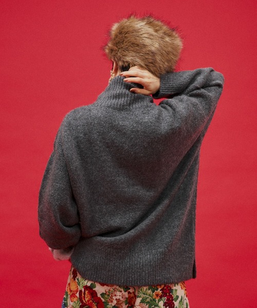 オーバールーズタートルネックニット（ニット/セーター）｜manana