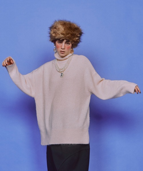 オーバールーズタートルネックニット（ニット/セーター）｜manana