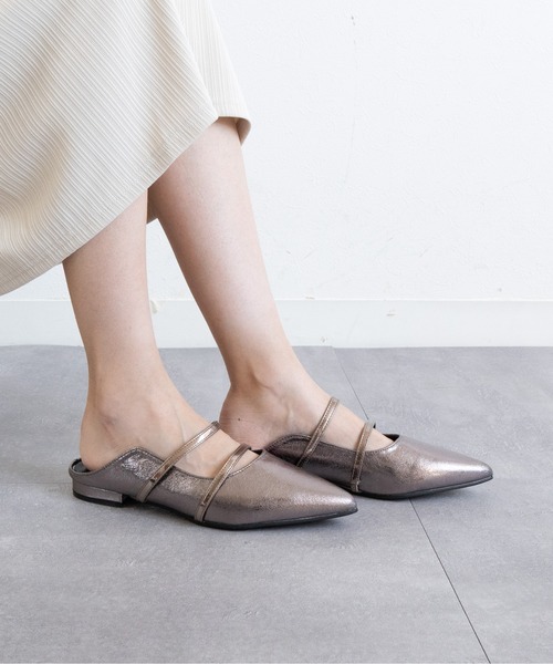 Fabby fabby(ファビィーファビィー)の「ダブルストラップフラットサンダル(サンダル・レディース・ブロンズ/ブラック/ガンメタ・SMALL/MEDIUM/LARGE)」の9枚目の写真