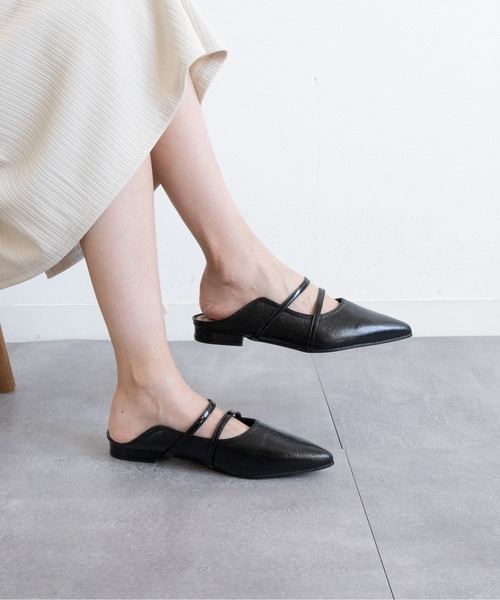 Fabby fabby(ファビィーファビィー)の「ダブルストラップフラットサンダル(サンダル・レディース・ブロンズ/ブラック/ガンメタ・SMALL/MEDIUM/LARGE)」の12枚目の写真