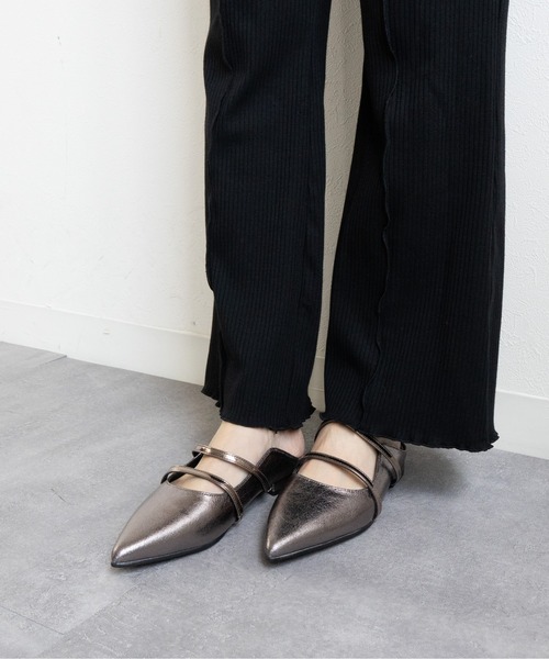 Fabby fabby(ファビィーファビィー)の「ダブルストラップフラットサンダル(サンダル・レディース・ブロンズ/ブラック/ガンメタ・SMALL/MEDIUM/LARGE)」の17枚目の写真