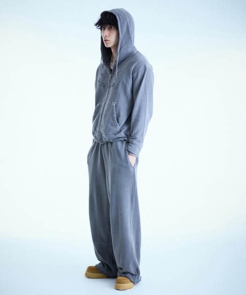 セダクル ピグメント加工スウェット セットアップ ピグメント加工スウェットパンツ 【SETUP着用可能】（スウェットパンツ