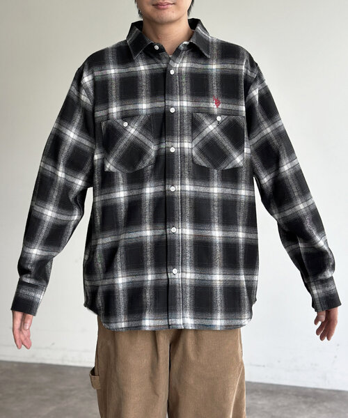 セール】長袖ネルシャツ（シャツ/ブラウス）｜U.S. POLO ASSN