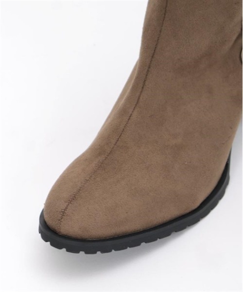 axes femme（アクシーズファム）の「連ボタン折り返しブーツ（ブーツ・レディース・カーキ/ダークブラウン/ブラック・MEDIUM/LARGE）」の6枚目の写真