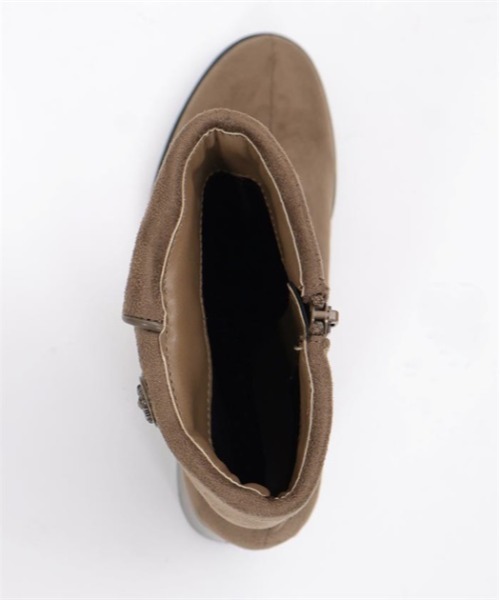 axes femme（アクシーズファム）の「連ボタン折り返しブーツ（ブーツ・レディース・カーキ/ダークブラウン/ブラック・MEDIUM/LARGE）」の9枚目の写真