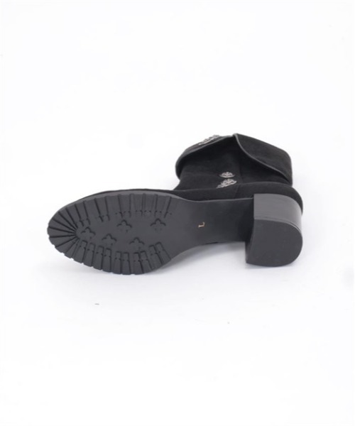 axes femme（アクシーズファム）の「連ボタン折り返しブーツ（ブーツ・レディース・カーキ/ダークブラウン/ブラック・MEDIUM/LARGE）」の18枚目の写真