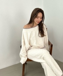 SNIDEL HOME（スナイデルホーム）の「柄編みプルオーバー（ルームウェア/パジャマ・レディース）」
