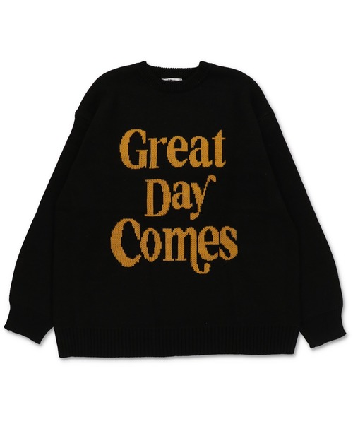 SPINNS(スピンズ)の「配色シンプルロゴ ジャガードビッグニット(ニット/セーター・レディース・キナリ/杢グレー/ネイビー/ブラック/バーガンディー・ONESIZE)」の19枚目の写真