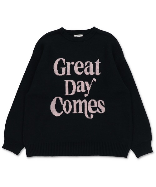 SPINNS(スピンズ)の「配色シンプルロゴ ジャガードビッグニット(ニット/セーター・レディース・キナリ/杢グレー/ネイビー/ブラック/バーガンディー・ONESIZE)」の20枚目の写真