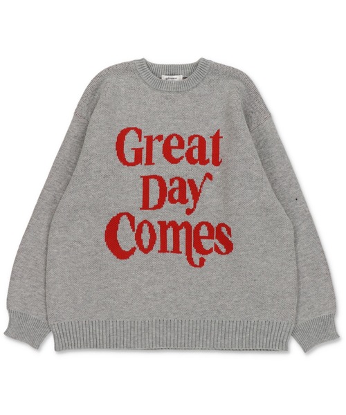 SPINNS(スピンズ)の「配色シンプルロゴ ジャガードビッグニット(ニット/セーター・レディース・キナリ/杢グレー/ネイビー/ブラック/バーガンディー・ONESIZE)」の22枚目の写真