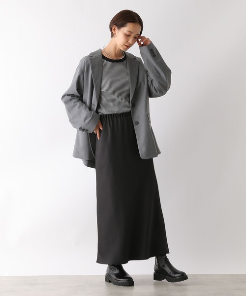 LEPSIM(レプシィム)の「アソートリブインナー 134457(Tシャツ/カットソー・レディース・ブラック/オフホワイト/ホワイト×ブラック/ライトグリーン/グリーン/ブラック×ホワイト・FREE)」の17枚目の写真