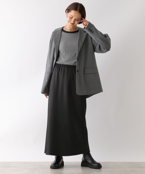 LEPSIM(レプシィム)の「アソートリブインナー 134457(Tシャツ/カットソー・レディース・ブラック/オフホワイト/ホワイト×ブラック/ライトグリーン/グリーン/ブラック×ホワイト・FREE)」の18枚目の写真