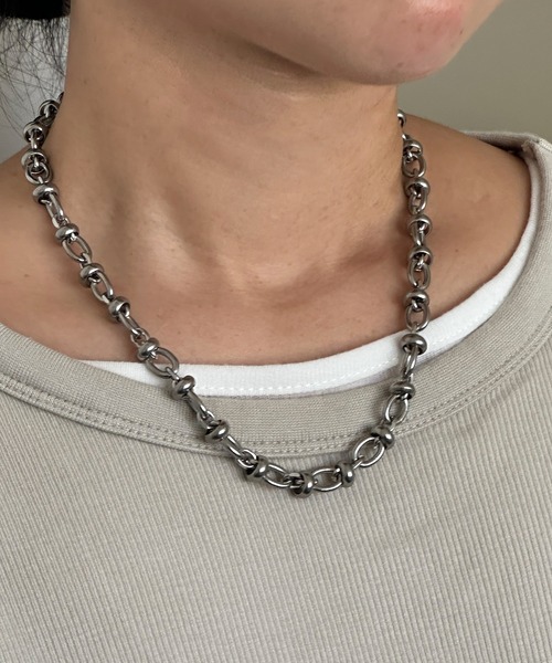 【ステンレス】AnywhereWrappedNecklace/エニィウェア ラプト ステンレスネックレス（ネックレス）｜whoseA（フーシー）