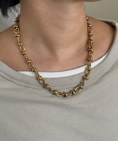 【ステンレス】AnywhereWrappedNecklace/エニィウェア ラプト ステンレスネックレス（ネックレス）｜whoseA（フーシー）