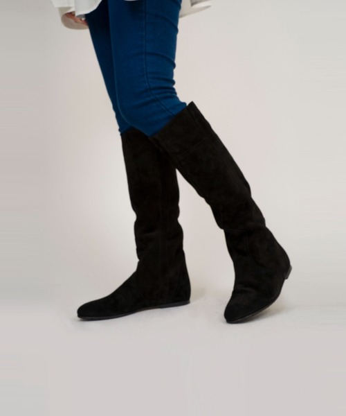 【セール】【FABIO RUSCONI/ファビオルスコーニ】レザー ロングブーツ（ブーツ）｜Fabio Rusconi（ファビオルスコーニ）