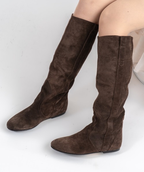 セール】【FABIO RUSCONI/ファビオルスコーニ】レザー ロングブーツ