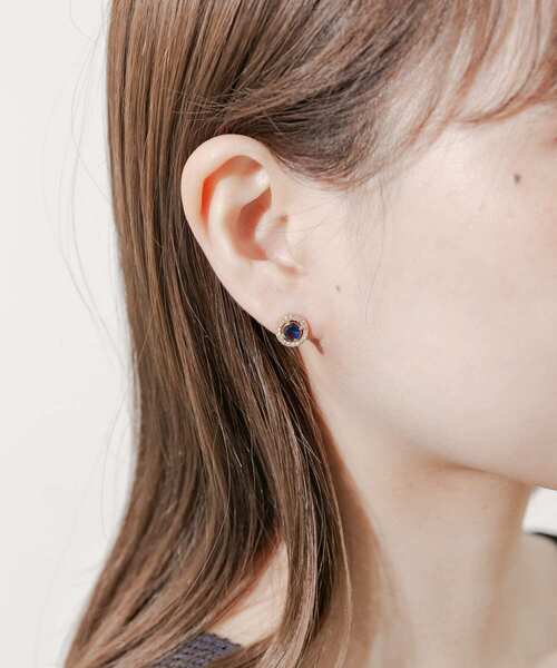 ミニピアス2点❁⃘*.゜ステンレス ステンレスビジューミニピアス（ピアス（両耳用））｜SMELLY