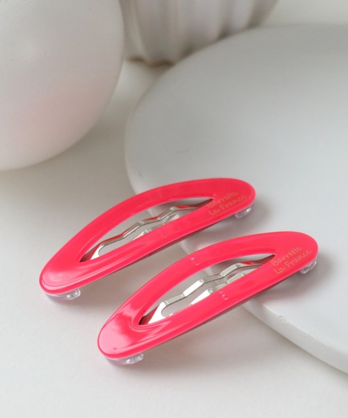 Three Four Time（ｽﾘｰﾌｫｰﾀｲﾑ）の「フランス製カラーセットトップピン（ヘアピン・レディース・ブルー/ピンク/マスタード・FREE）」の3枚目の写真