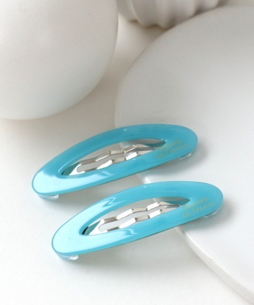 Three Four Time（ｽﾘｰﾌｫｰﾀｲﾑ）の「フランス製カラーセットトップピン（ヘアピン・レディース・ブルー/ピンク/マスタード・FREE）」の2枚目の写真