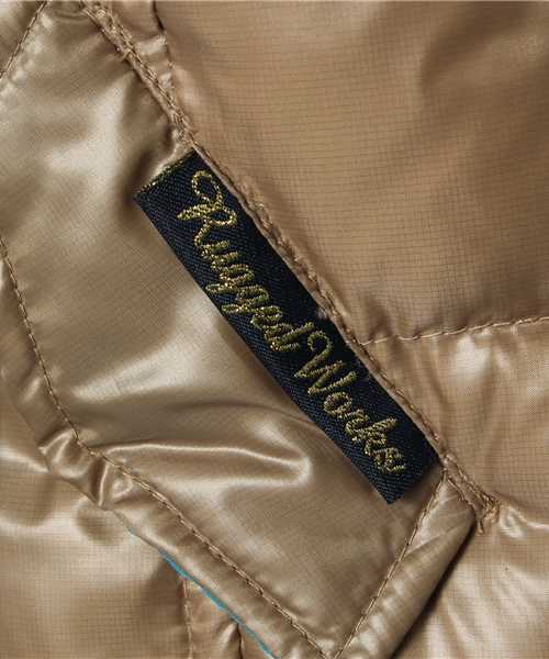 RUGGEDWORKS（ラゲッドワークス）の「ダブルボタンダウンジャケット(80～140㎝)（ダウンジャケット/コート・キッズ・ベージュ/ネイビー・90cm/120cm/80ｃｍ/130cm/100cm/110cm/140cm）」の6枚目の写真