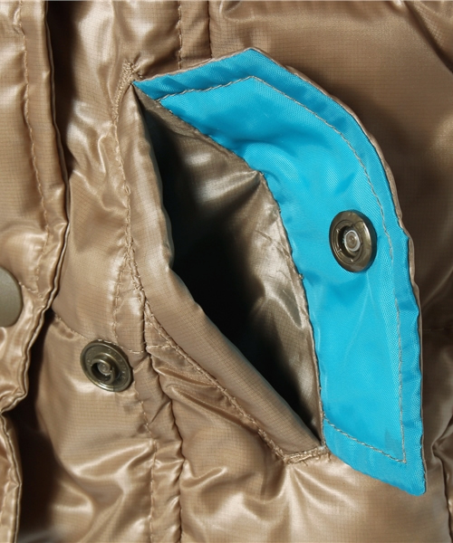 RUGGEDWORKS（ラゲッドワークス）の「ダブルボタンダウンジャケット(80～140㎝)（ダウンジャケット/コート・キッズ・ベージュ/ネイビー・90cm/120cm/80ｃｍ/130cm/100cm/110cm/140cm）」の7枚目の写真