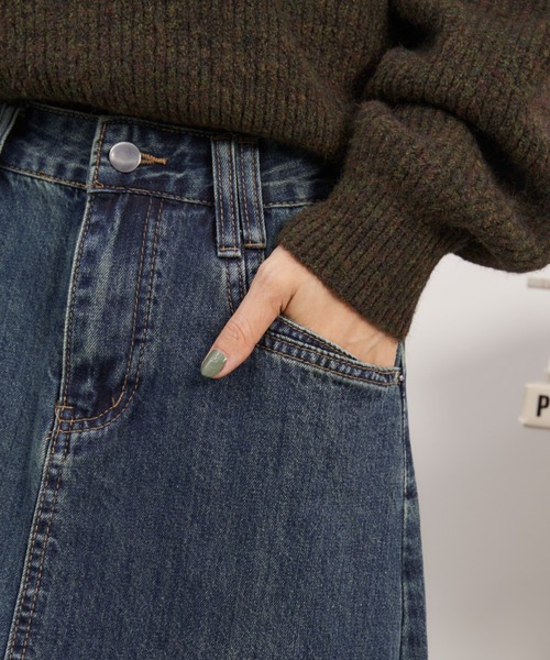 Auntie Rosa Holiday（アンティローザホリデー）の「ロングデニムフレアスカート / サイズ展開あり（デニムスカート・レディース・ブルー/ネイビー・SMALL/MEDIUM）」の13枚目の写真