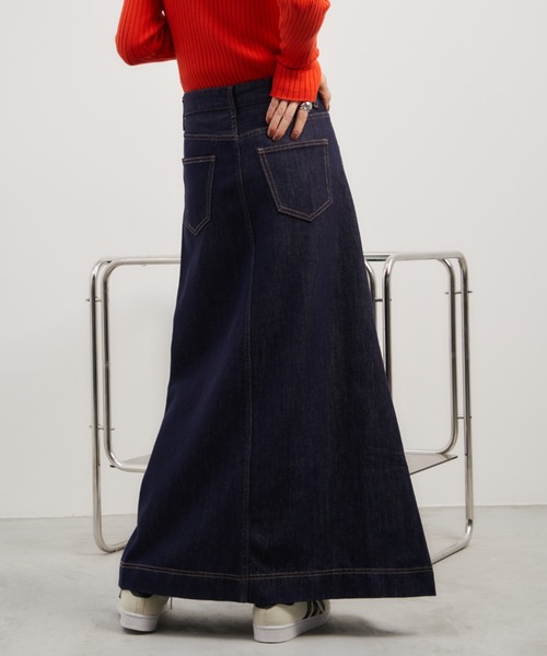 Auntie Rosa Holiday（アンティローザホリデー）の「ロングデニムフレアスカート / サイズ展開あり（デニムスカート・レディース・ブルー/ネイビー・SMALL/MEDIUM）」の19枚目の写真