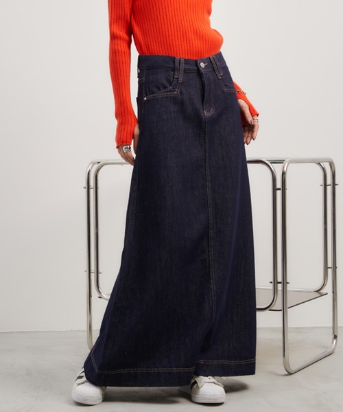 Auntie Rosa Holiday（アンティローザホリデー）の「ロングデニムフレアスカート / サイズ展開あり（デニムスカート・レディース・ブルー/ネイビー・SMALL/MEDIUM）」の16枚目の写真