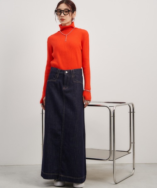 Auntie Rosa Holiday（アンティローザホリデー）の「ロングデニムフレアスカート / サイズ展開あり（デニムスカート・レディース・ブルー/ネイビー・SMALL/MEDIUM）」の20枚目の写真