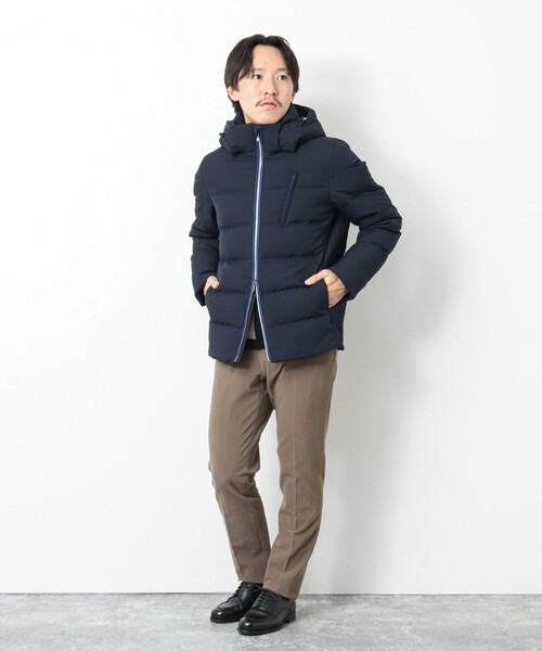 WAAC MENS ダウンジャケット ネイビー　 L ワック 水沢ダウン ジャケット 