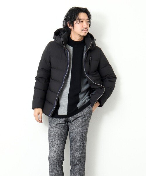 NOLLEY’S（ノーリーズ）の「【河田フェザー】撥水ストレッチダウンジャケット 24AW（ダウンジャケット/コート・メンズ・ネイビー/ブラック/ブルー・S/M/L/XL）」の20枚目の写真