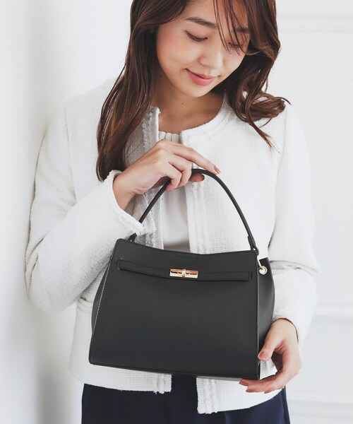 index（インデックス）の「＜通勤・セレモニー対応＞2way トートバッグ（トートバッグ・レディース・ブラック/ベージュ・00）」の4枚目の写真