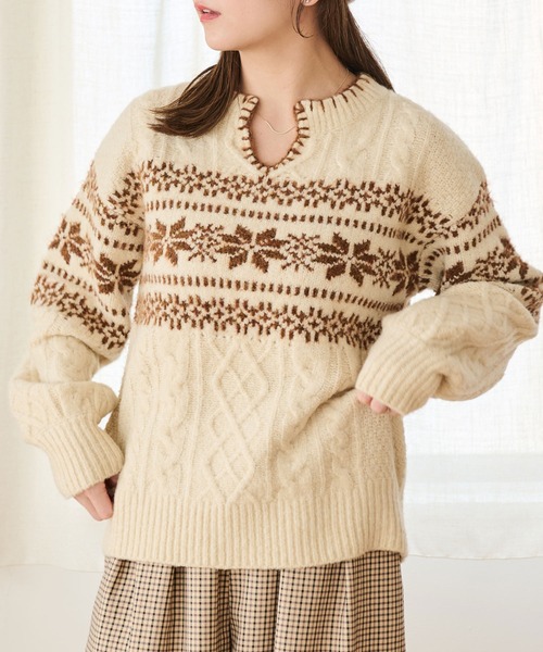 スキッパーノルディックニット（ニット/セーター）｜Crisp（クリスプ）