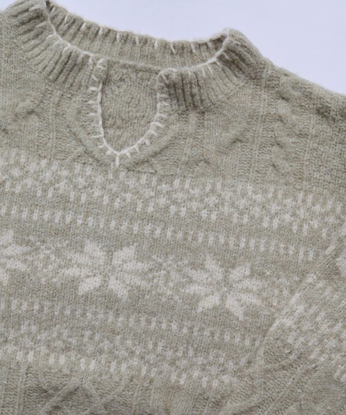 Crisp クリスプ　ノルディックケーブルニット　sale Crisp - Crisp クリスプ ノルディックケーブルニット saleの通販 by