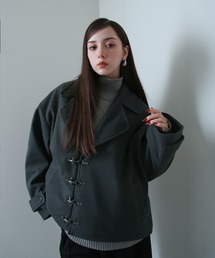 NILWAY（ニルウェイ）の「ダッフルジャケット ファイヤーマン ジャケット ピーコート（ピーコート・メンズ・グレー系）」