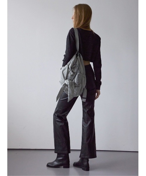 LA VORAGINE(ラ ヴォラジネ)の「ビッグリボン 2wayショルダーバッグ/バックパック(ショルダーバッグ・レディース・グレー/ブラック・FREE)」の14枚目の写真