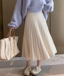 ニットプリーツスカート