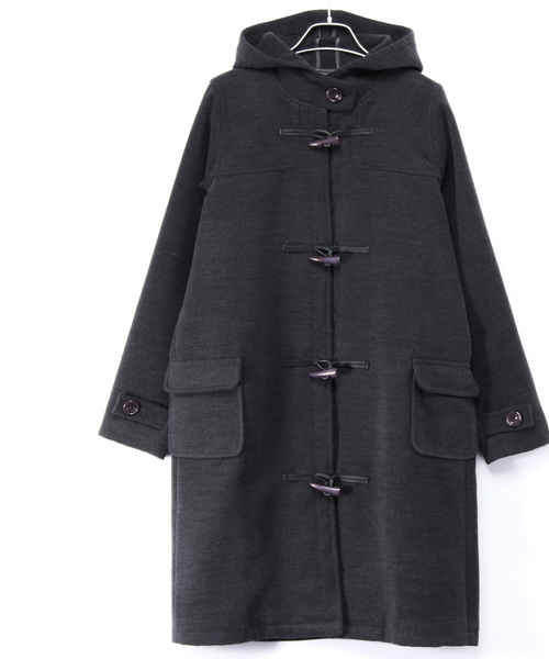 WHO'S WHO gallery(フーズフーギャラリー)の「【common.】WEB限定ロングダッフルコート(ダッフルコート・レディース・グレー/ベージュ/カーキ/ネイビー・FREE)」の2枚目の写真