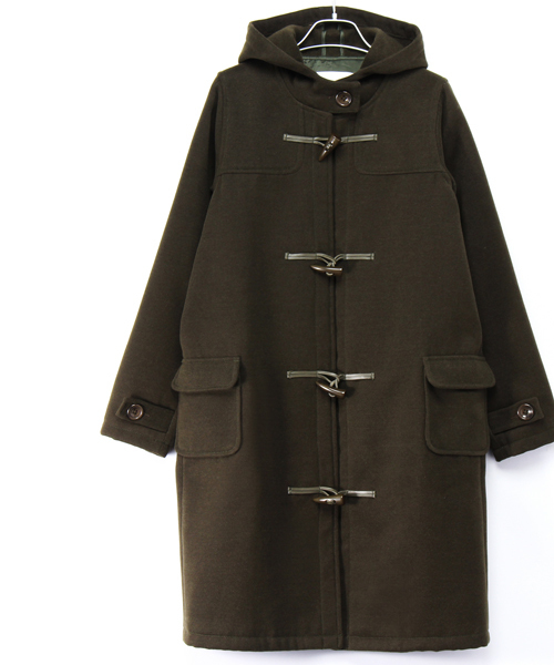 WHO'S WHO gallery(フーズフーギャラリー)の「【common.】WEB限定ロングダッフルコート(ダッフルコート・レディース・グレー/ベージュ/カーキ/ネイビー・FREE)」の3枚目の写真